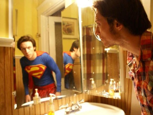 superman allo specchio